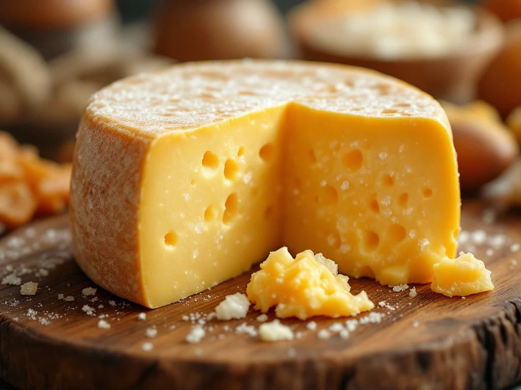 Waarom heeft oude kaas kristallen?