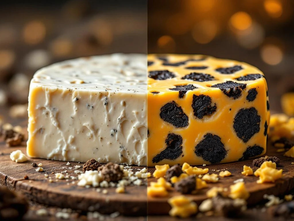 Wat is het verschil tussen zwarte en witte truffelkaas?