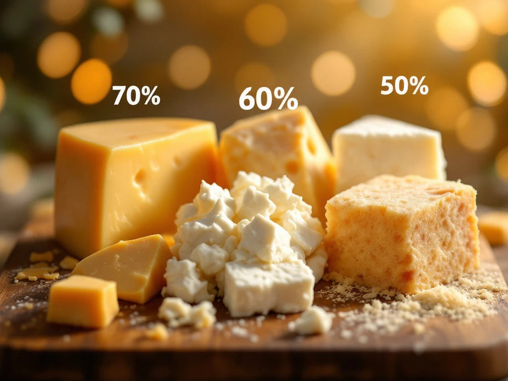Welke kaassoorten bevatten de meeste eiwitten?