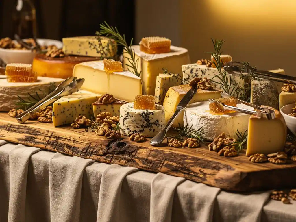 Hoe zorg je voor een aantrekkelijke kaaspresentatie op een cateringbuffet?