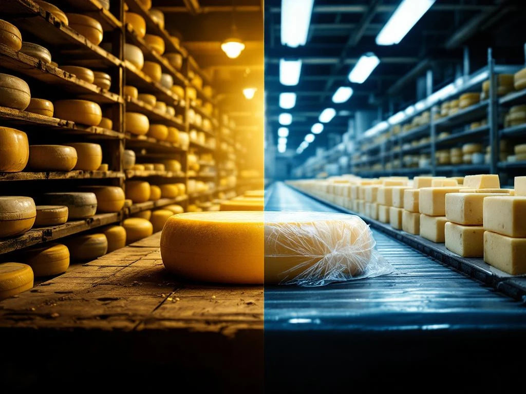 Wat is het verschil tussen ambachtelijke kaas en fabriekskaas?